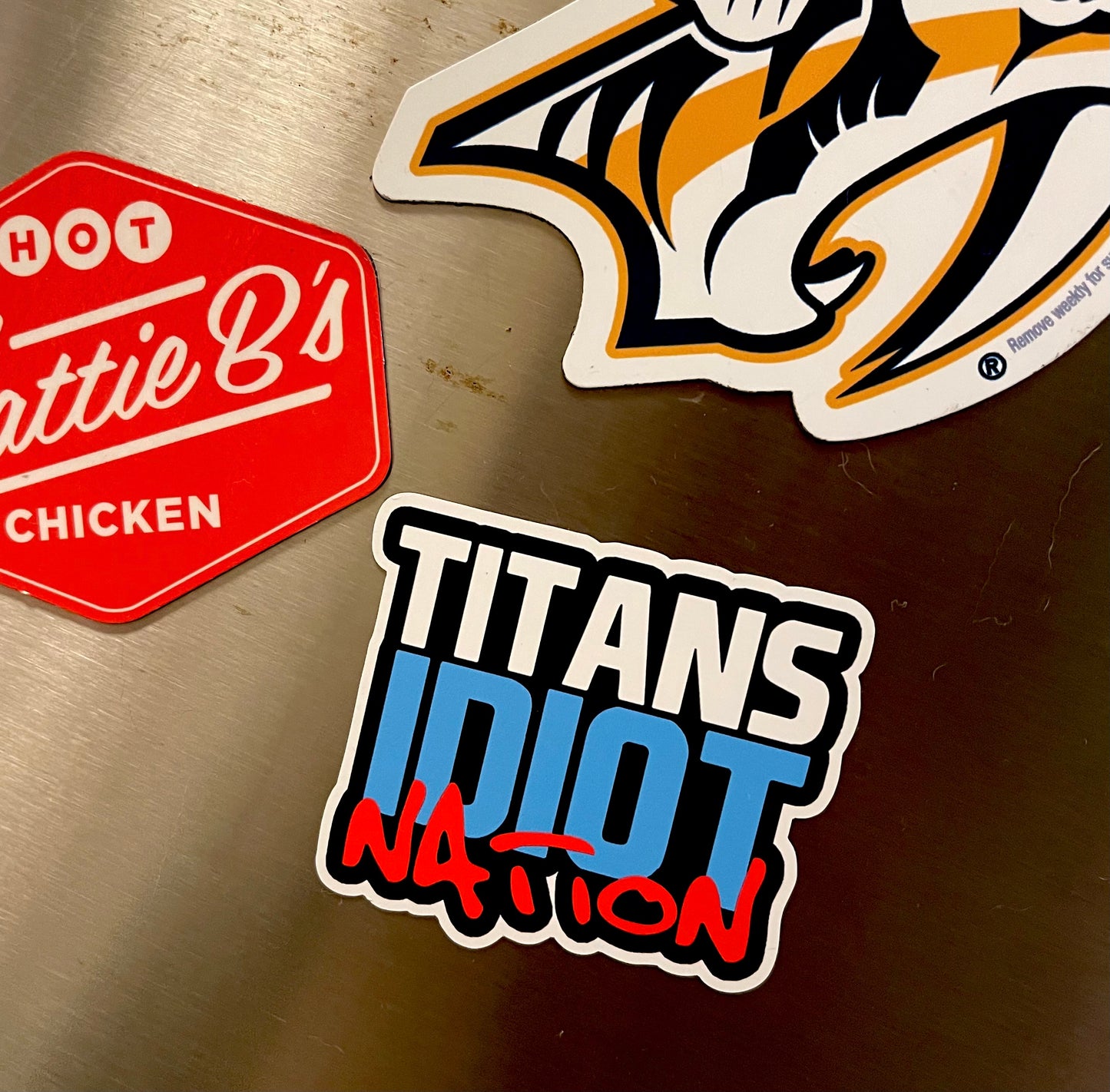 Titans Idiot Nation Die Cut "Stacked" Magnet